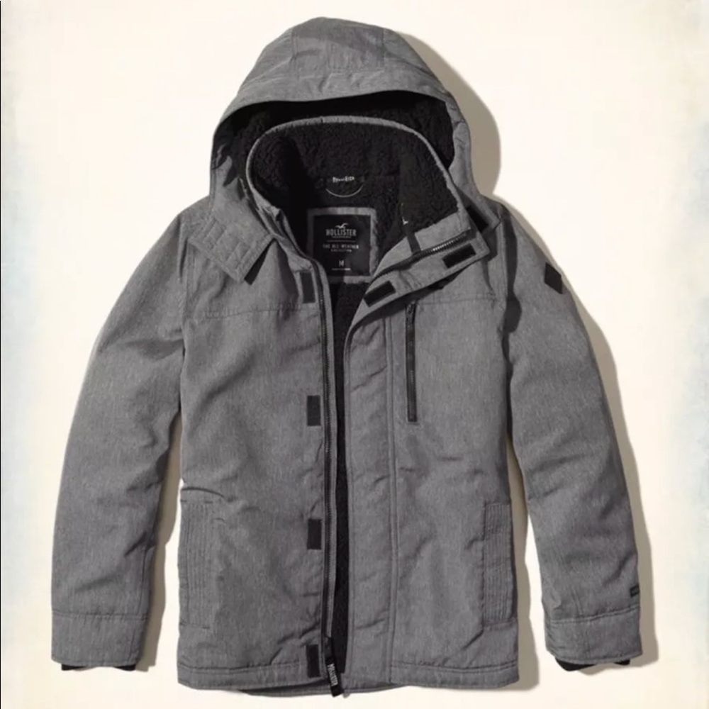 Hollister Medium Fleece Lined All Weather Jacket